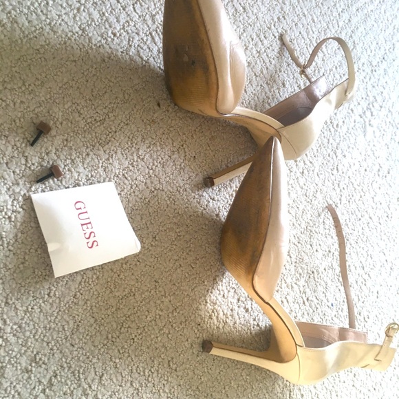 GUESS Gwabaih2-A Light Natural Color 4” Heels - Picture 6 of 9